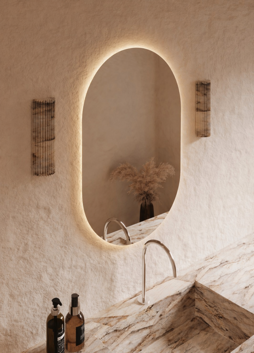 Elena LED Wall Mirror - 900 x 600