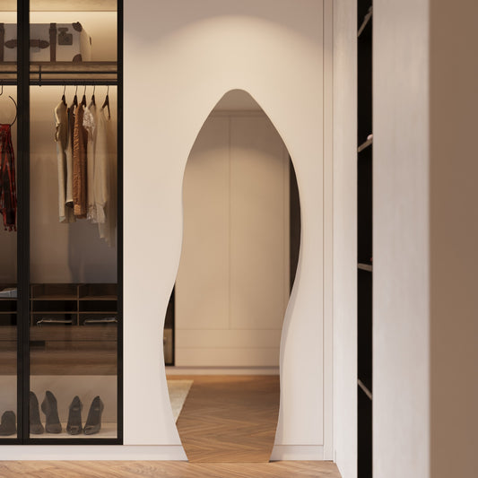 Allira Frameless Full Length Mirror - 1700 x 670 in Frameless, front view