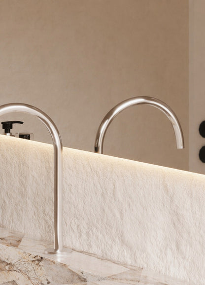 Danielle LED Wall Mirror - 1000 x 1500 in Frameless LED, edge and finish detail, close up