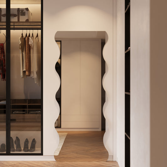 Felicia Frameless Full Length Mirror - 1700 x 630 in Frameless, front view