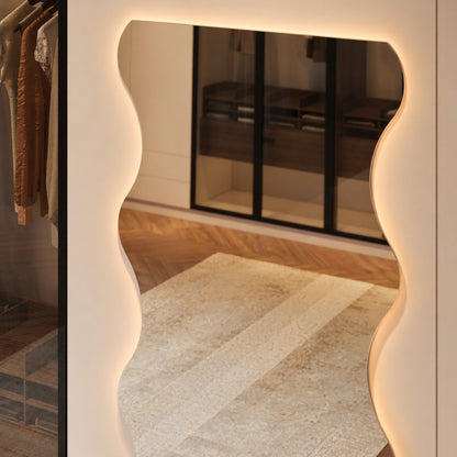 Felicia LED Full Length Mirror - 1700 x 630 in Frameless LED, angled from the right