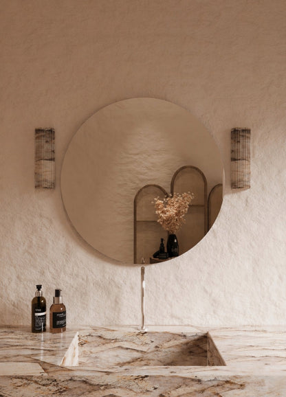 Jasmine Frameless Wall Mirror - 800 in Frameless, front view