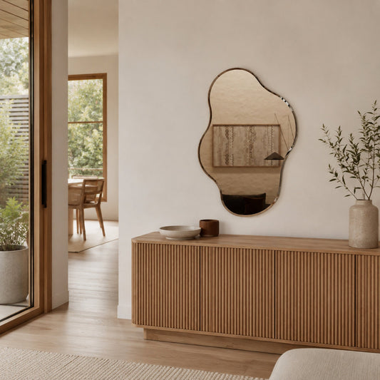 Luisa Bevelled Wall Mirror - 1200 x 800 in Bevelled Edge, styled in a room