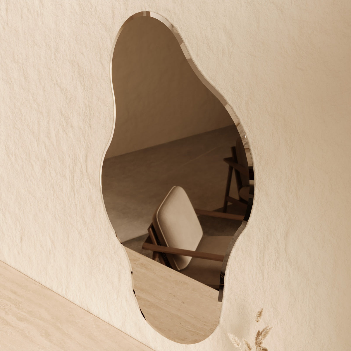 Luisa Bevelled Wall Mirror - 1200 x 800 in Bevelled Edge, angled from the right
