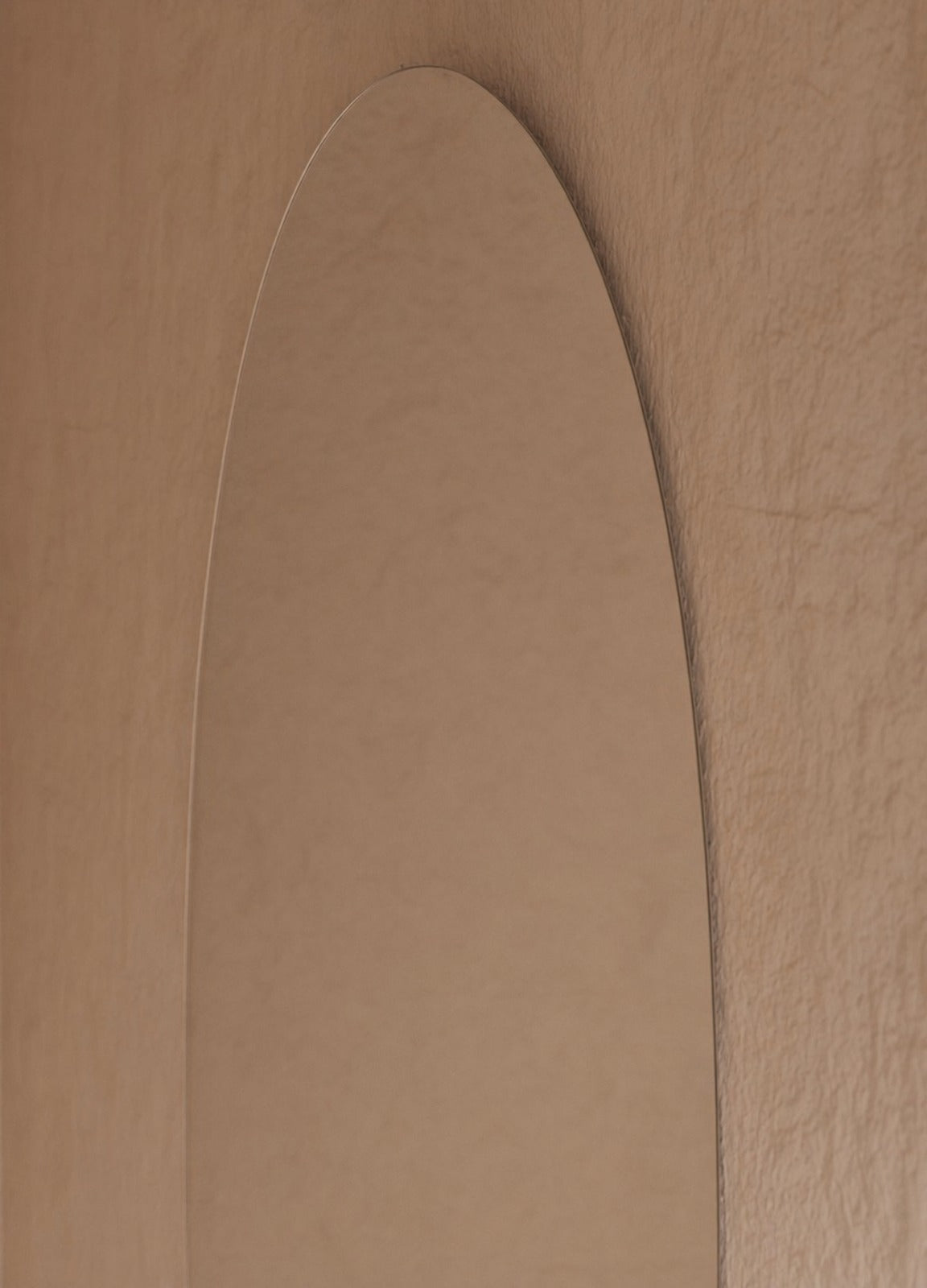 Vittoria Frameless Wall Mirror - 1100 x 900 in Frameless, angled from the right