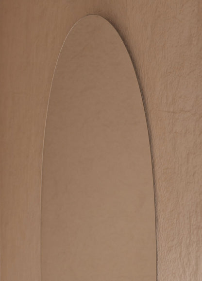 Vittoria Frameless Wall Mirror - 1100 x 900 in Frameless, angled from the right